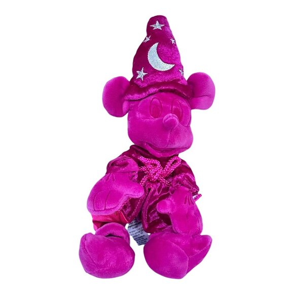 Disney Ink and Paint Fuchsia Sorcerer Mickey Mouse Plush - Picture 2 of 6